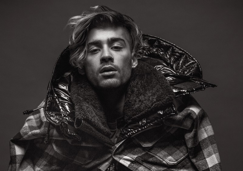 zayn malik, male celebrities, singer, hd, monochrome, black and white