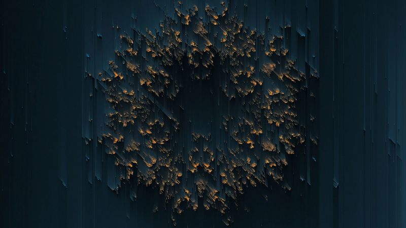 abstraction, glitch, ring, relief, 3d, 4k