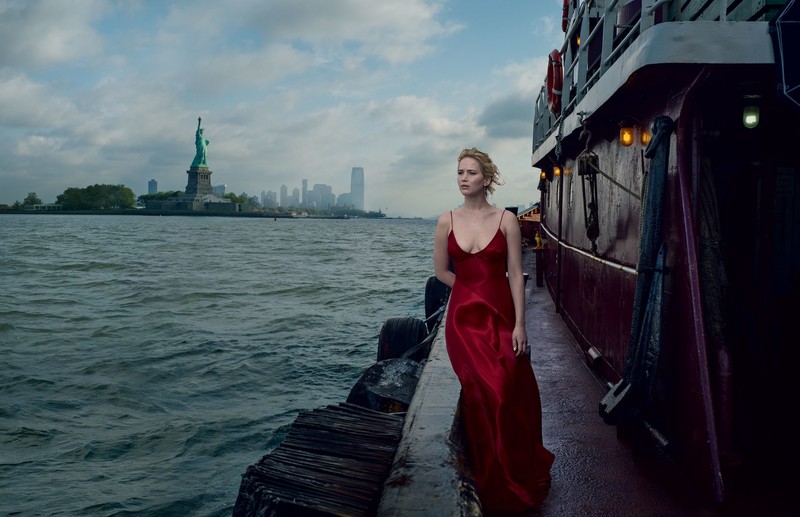 jennifer lawrence, celebrities, girls, hd, vogue