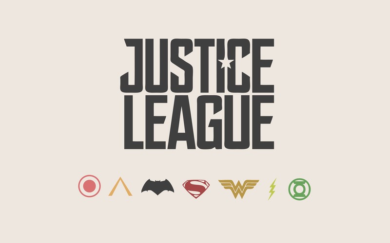 justice league, minimalism, logo, 4k, movies, wonder woman, batman, cyborg, flash, aquaman, superman, artist, digital art, hd