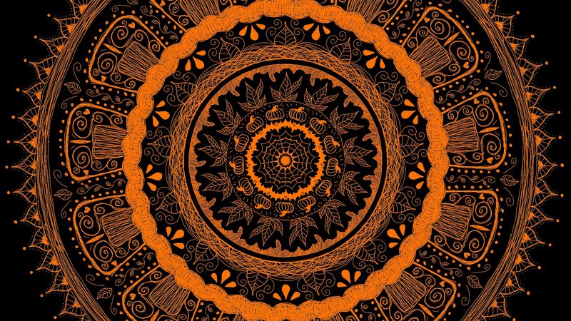 mandala, pattern, ornament, abstraction, 4k