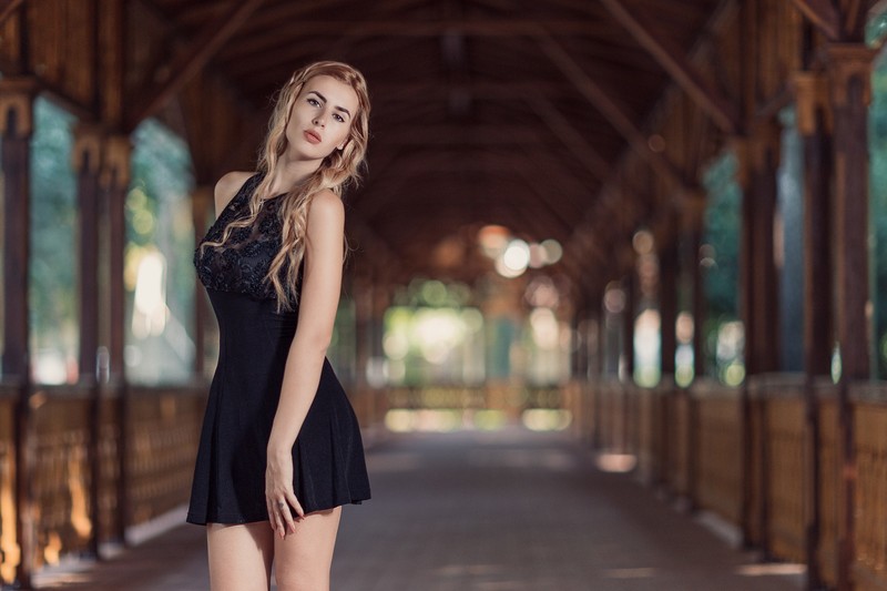 girls, dress, hd, blonde