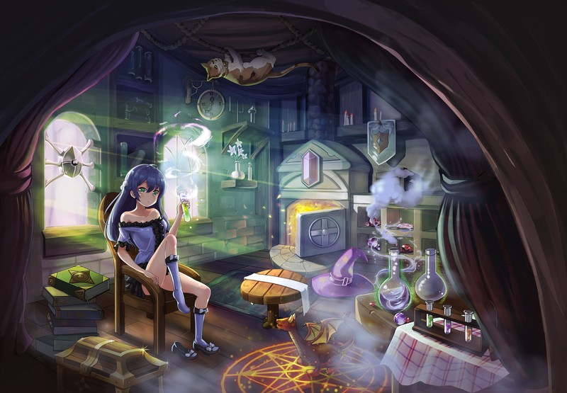 anime, artwork, artist, digital art, hd, 4k, 5k, anime girl