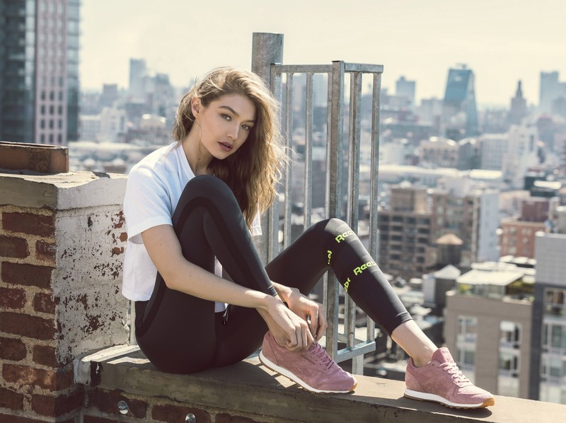 gigi hadid, celebrities, girls, reebok, hd