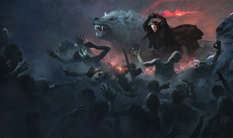 game of thrones, tv shows, hd, artwork, wolf, artist, digital art, hd