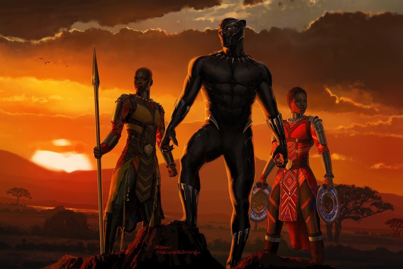 black panther, movies, artwork, hd, 2017 movies