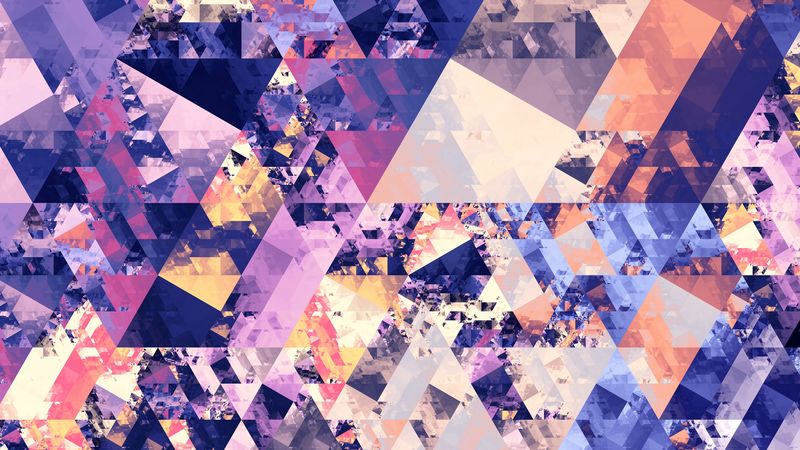 abstraction, mosaic, geometry, spots, colorful, 4k