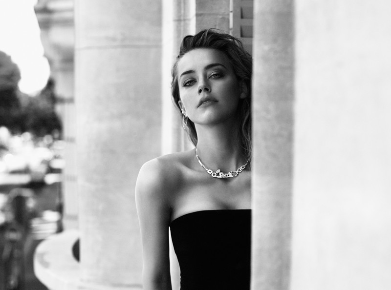 amber heard, celebrities, girls, hd, monochrome, black and white, 4k