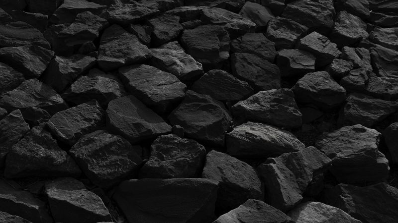 stones, bw, nature, 4k