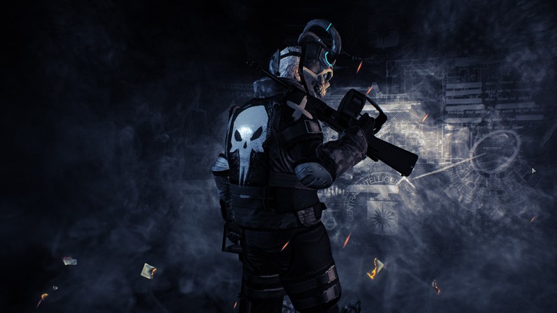 payday 2, games, hd, skull