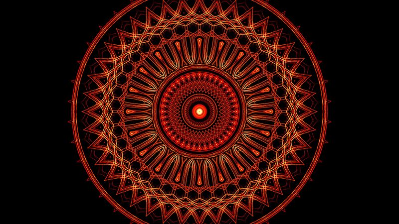 mandala, pattern, abstraction, circles, 4k