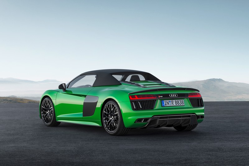audi r8 spyder v10 plus, audi r8, audi, 2017 cars, cars, 4k, hd
