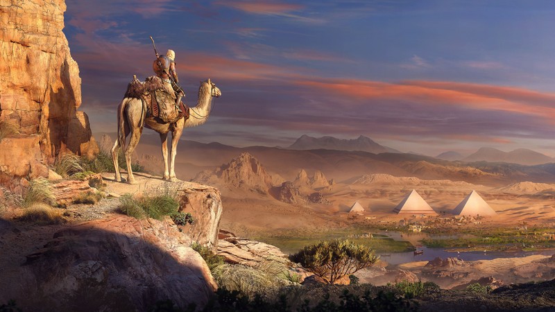 assassins creed origins, assassins creed, games, xbox games, ps games, pc games, hd, 4k, camel, desert