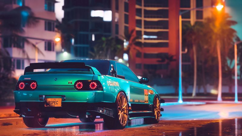 car, tuning, sportscar, street, city, 4k