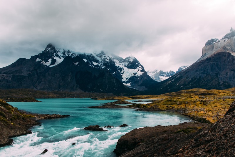 nature, lake, mountains, sky, 4k, 5k, hd