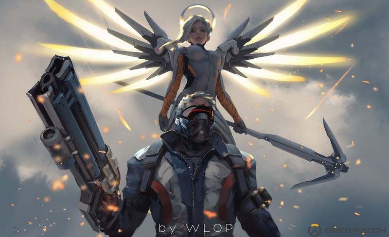 mercy overwatch, overwatch, games, xbox games, ps games, pc games, hd, soldier 76, artwork