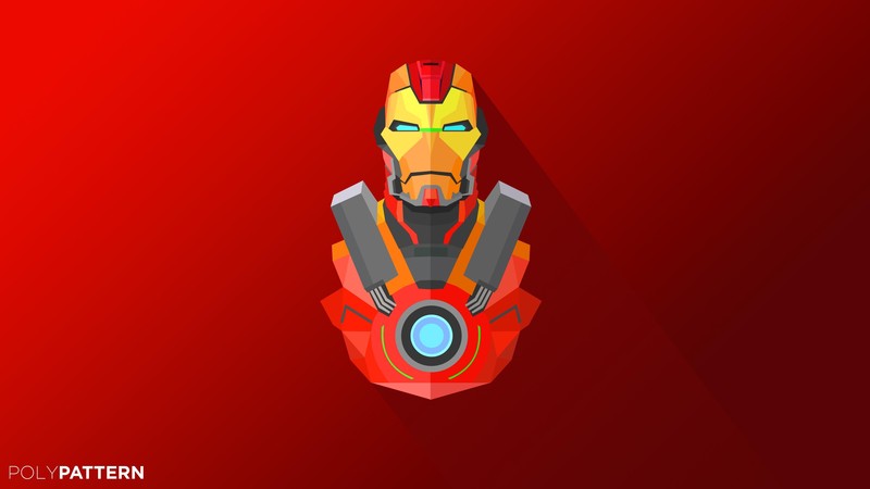 iron man, artwork, artist, digital art, 4k, hd, minimalism