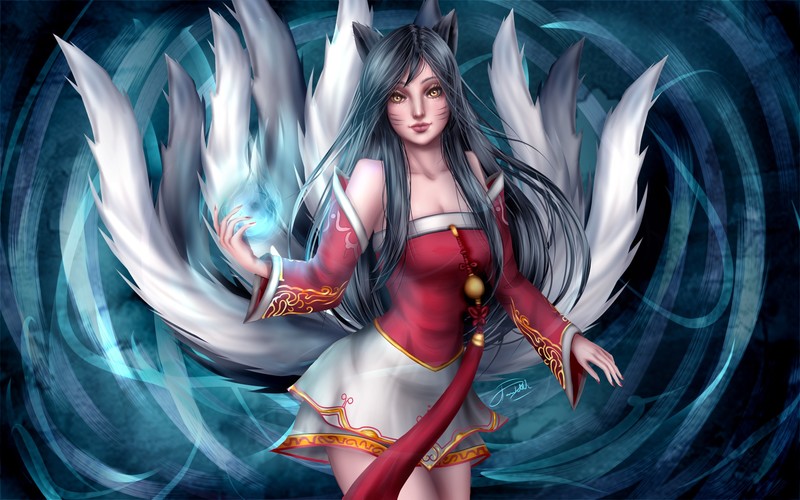 ahri, league of legends, games, fantasy girls, hd, artwork, deviantart
