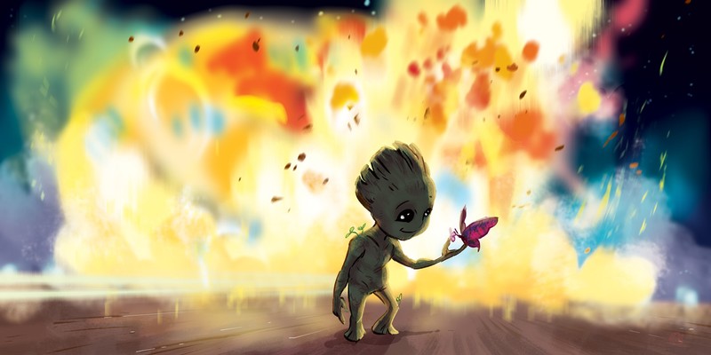 baby groot, guardians of the galaxy vol 2, guardians of the galaxy, movies, hd, artwork, digital art, deviantart