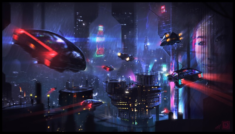 science fiction, artist, digital art, hd, 4k