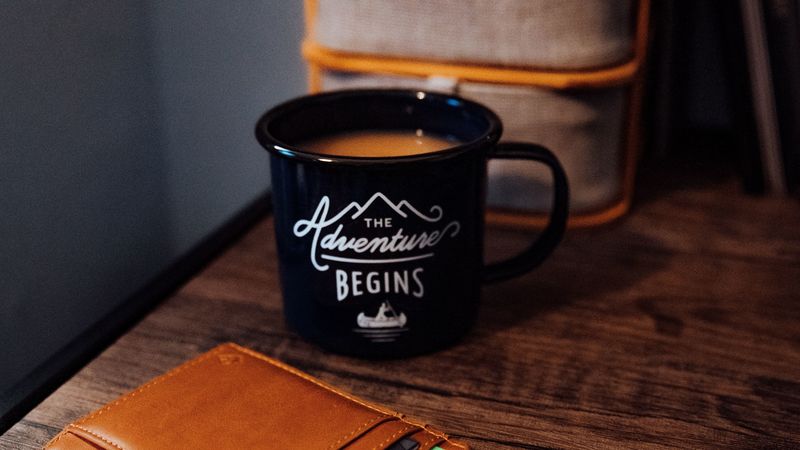mug, inscription, black, coffee, 4k