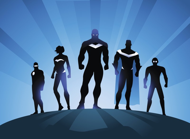 superheroes, minimalism, 4k, hd