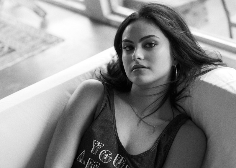 camila mendes, celebrities, girls, hd, 4k, monochrome, black and white
