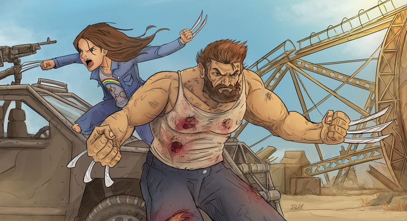 logan, 2017 movies, hugh jackman, hd, artwork, artist, digital art