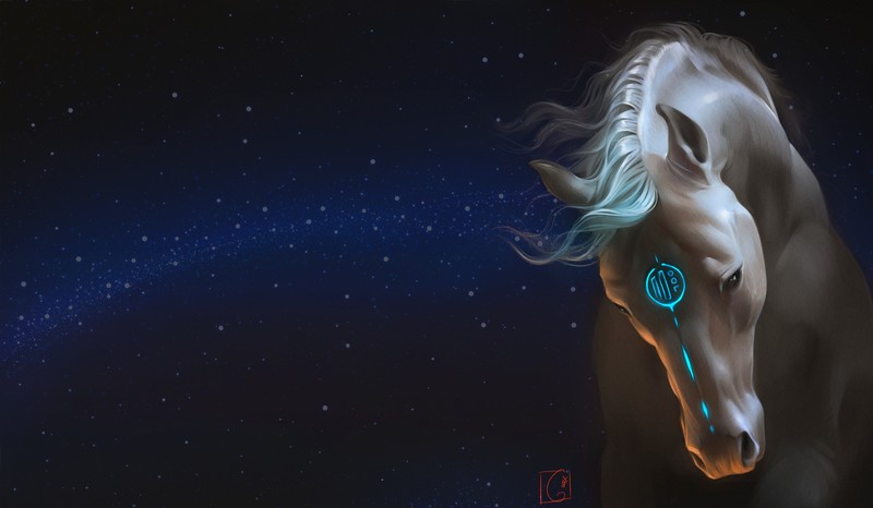 fantasy, artist, horse, hd