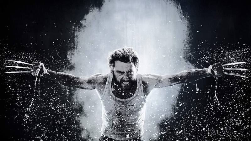 wolverine, logan, artist, digital art, hd, monochrome, black and white
