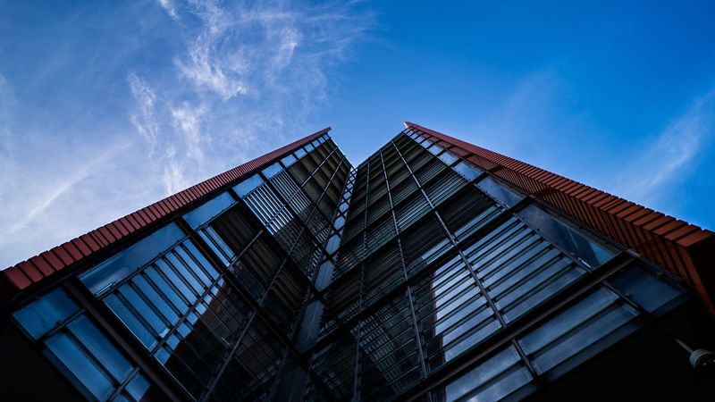 building, architecture, facade, skyscraper, sky, 4k