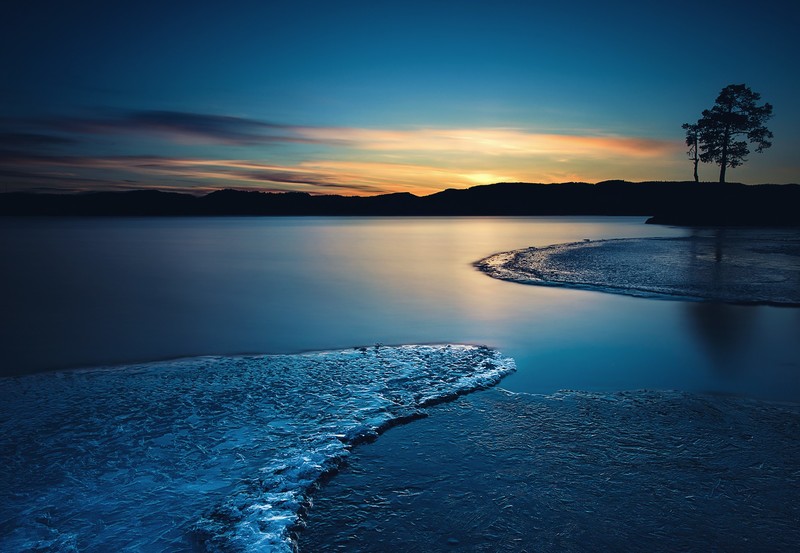 lake, nature, hd