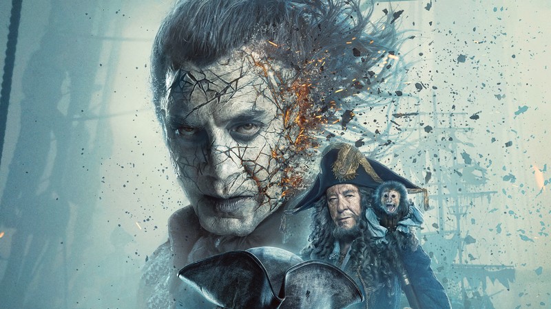 pirates of the caribbean dead men tell no tales, pirates of the caribbean, 2017 movies, skull, 4k, hd