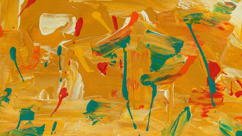 spots, paint, abstraction, canvas, 4k