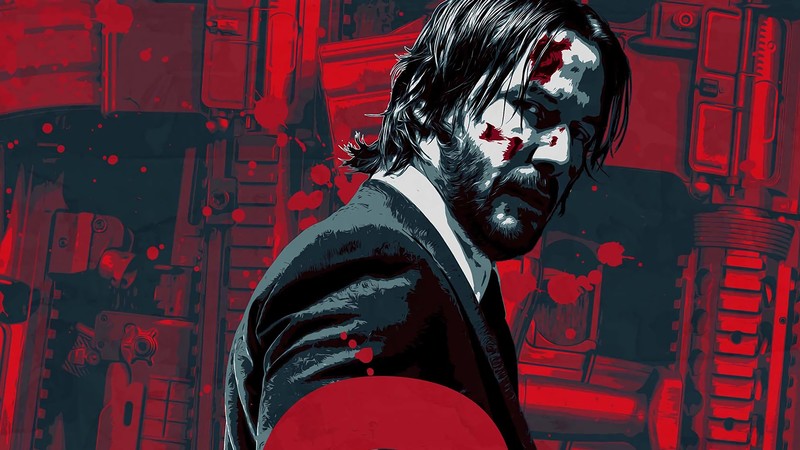 john wick chapter 2, 2017 movies, movies, keanu reeves, artwork