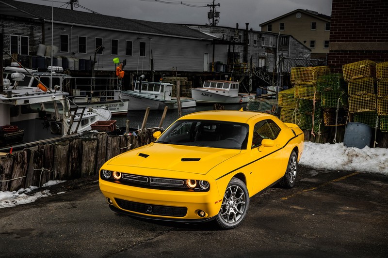 dodge challenger, 2017 cars, cars, yellow, dodge