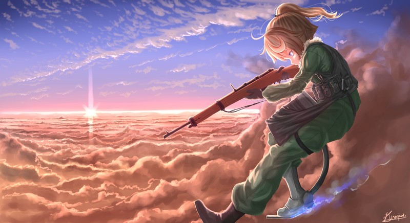 anime girl, anime, hd