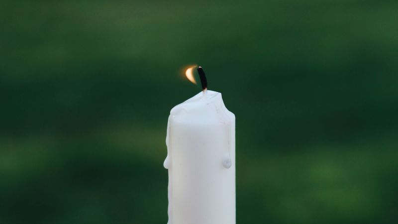 candle, fire, flame, focus, blur, 4k