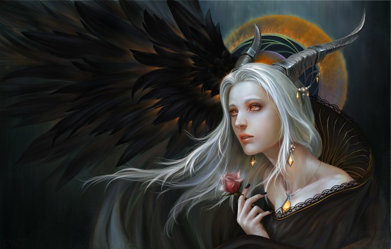 fantasy girls, demon, hd