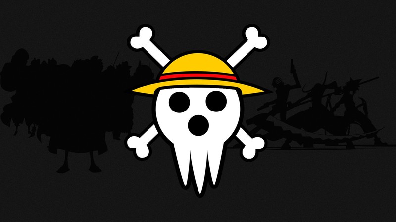one piece, anime, skull, hd