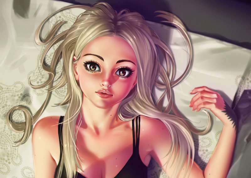 anime girl, anime, hd