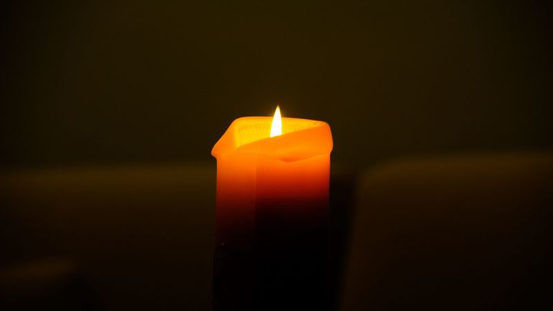candle, fire, light, darkness, 4k
