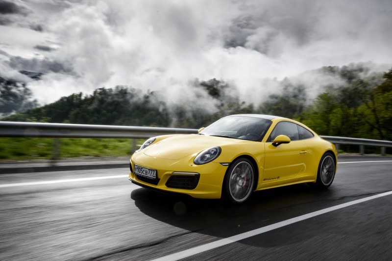 porsche 911, porsche, cars, 2017 cars, yellow, hd