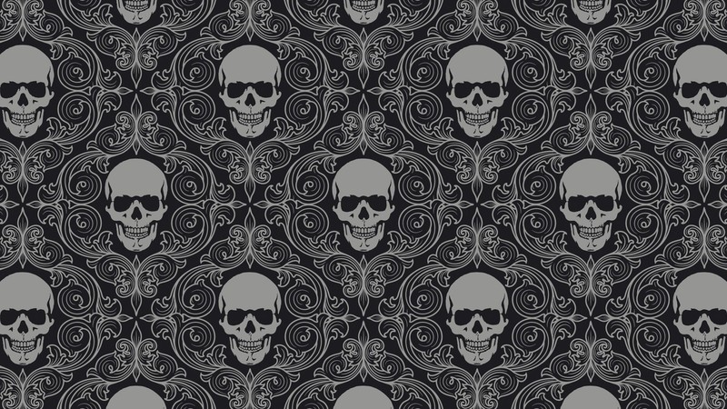 skull, artist, digital art, hd