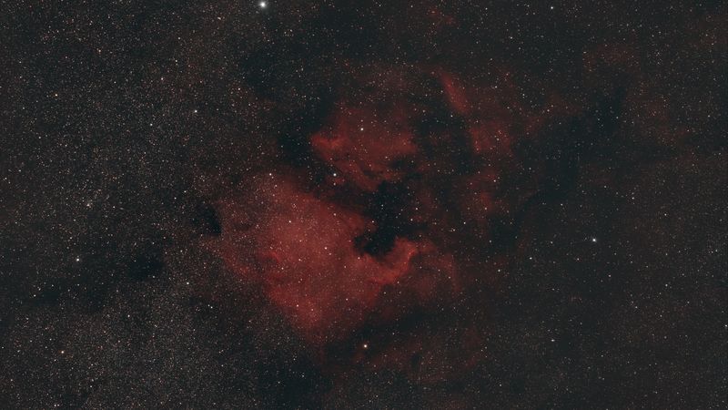 nebula, stars, space, red, 4k