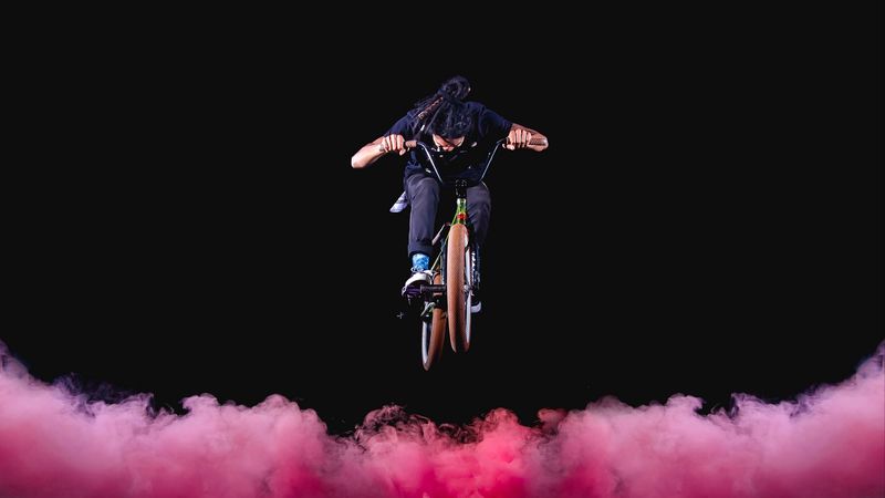 bmx, bike, cyclist, jump, stunt, extreme, 4k