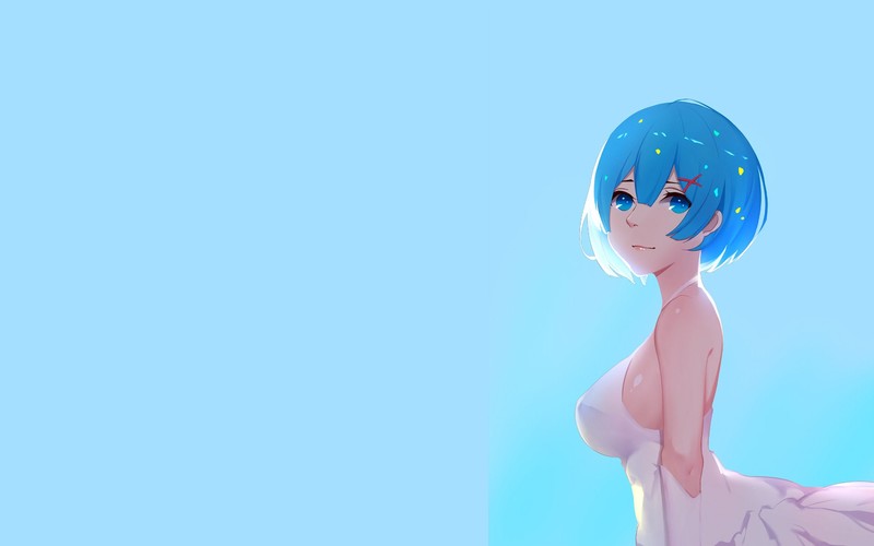 re zero starting life in another world, anime girl, anime, hd