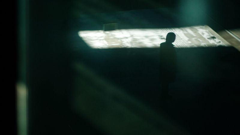 silhouette, dark, street, night, 4k