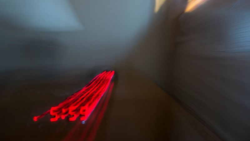 blur, lines, red, abstraction, 4k