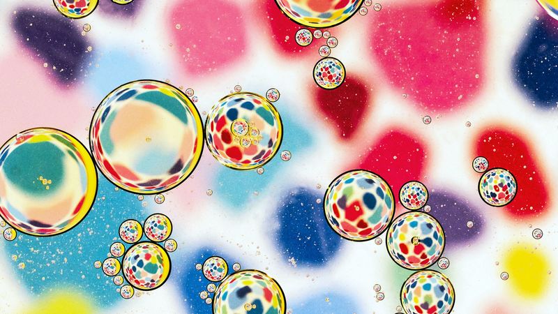 bubbles, colorful, water, blur, 4k